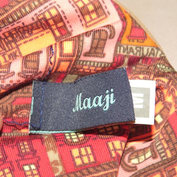 Maaji Longchamp Legacy Mixed Media Caged Back Mesh Maxi Dress - Picture 8 of 10